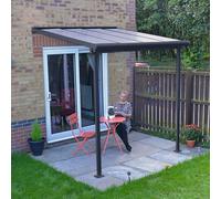 7' x 7' Palram Canopia Sierra Grey Clear Patio Cover (2.28m x 2.25m)