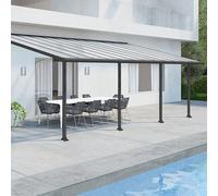 Palram - Canopia Canopia by Palram Olympia Patio Cover 3m x 7.3m - Grey Clear, Grey