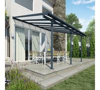 Palram - Canopia Canopia by Palram Sierra Patio Cover 3m x 4.25m - Grey Clear, Grey
