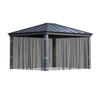 Palram - Canopia Grey Plastic Gazebo Netting, Pack Of 4 (L)2120mm (W)4090mm