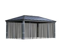 Palram - Canopia Grey Plastic Gazebo Netting, Pack Of 4 (L)2120mm (W)5070mm