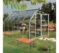 6' x 10' Palram Canopia Harmony Walk In Silver Polycarbonate Greenhouse (1.85m x 3.06m)