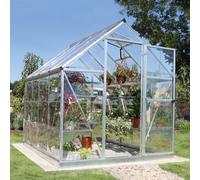 Palram - Canopia Harmony 8X6 Ft Silver Aluminium Apex Greenhouse With Acrylic Glazing