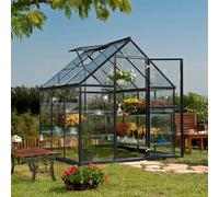 Palram - Canopia Harmony Grey 6X6 Greenhouse With Adjustable Vent