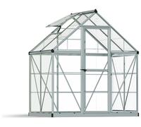 Palram Canopia Harmony Aluminium Apex Greenhouse with Clear Polycarbonate Panels - 6 x 4ft