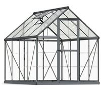 6' x 8' Palram Canopia Hybrid Grey Greenhouse (1.85m x 2.41m)