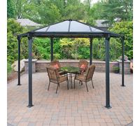 Palram - Canopia Canopia by Palram Monaco Hexagon Gazebo - Grey, Grey