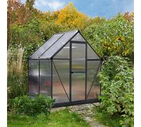 Garden Greenhouse Canopia Mythos in Grey or Silver (Sizes 6x4, 6x6, 6x8 & 6x10)