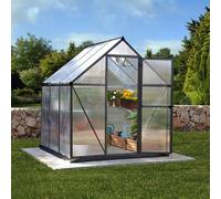 Palram - Canopia Mythos Grey 6X6 Greenhouse With Adjustable Vent