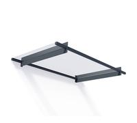 Palram Nancy Grey Door Canopy - 940 x 1505mm
