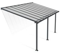 Palram Canopia Olympia 3 x 5.46m Patio Cover Grey Clear