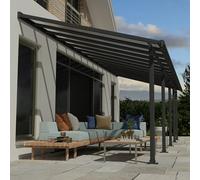 Palram - Canopia Canopia by Palram Olympia Patio Cover 3m x 8.51m - Grey Clear, Grey
