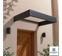 Palram - Canopia Palram Canopia Sophia 1200 Door Canopy Awning - 1.2M X 0.8M Clear Panel Cover, Aluminium & Steel Frame, Uv Protection