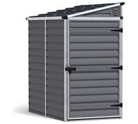 Palram - Canopia Skylight Pent Lean To Shed - Dark Grey - W4ft x D6ft