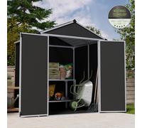 Palram - Canopia Canopia by Palram Rubicon Shed 6X5 Dark Grey, Grey