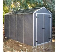 Palram - Canopia Canopia by Palram Rubicon Shed 6X10 Dark Grey, Grey