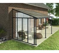 Palram - Canopia 3 Series Grey Patio Cover Side Wall, (L)2.57M (H)3.05M
