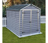 Outdoor Garden Storage Shed 6x10 ft SkyLight Polycarbonate Aluminium Frame