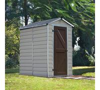 Palram - Canopia Skylight 6X4 Ft Apex Tan Plastic Shed With Floor (Windowless)