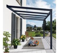 Palram - Canopia Stockholm Grey Patio Cover (H)3.4M (W)3.7M