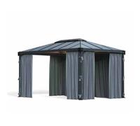 Palram Curtain Set for Rectangle Gazebo - L217 x W401 cm(Gazebo Not Included) in Grey Palram Grey