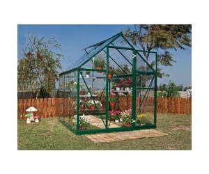 Palram Green anopia Harmony Aluminium Apex Greenhouse with Clear Polycarbonate Panels - 6 x 6ft