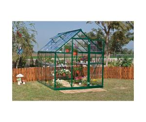 Palram Green Canopia Harmony Aluminium Apex Greenhouse with Clear Polycarbonate Panels - 6 x 8ft