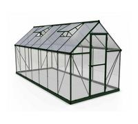 6' x 14' Palram Canopia Hybrid Large Green Polycarbonate Greenhouse (1.85m x 4.26m)
