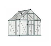 Palram Greenhouse Hybrid 6 x 8, Polycarbonate, L247 x W185 x H208 cm - Silver Palram Silver