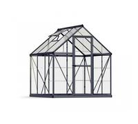 Palram Greenhouse Hybrid 6X6 - Polycarbonate - L186 x W185 x H208 - Grey Palram Grey