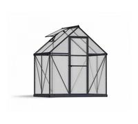 Palram Greenhouse Mythos 6 x 4 - Polycarbonate - L126 x W185 x H208 cm - Grey Palram Grey