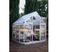 6' x 6' Palram Canopia Hybrid Silver Polycarbonate Greenhouse (1.85m x 1.86m)