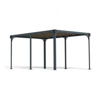 Palram Milano 4300 Garden Gazebo, Polycarbonate, L426 x W309 x H225 cm - Grey Palram Grey