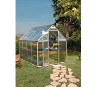 Palram - Canopia Canopia by Palram Mythos Greenhouse 6 x 8 - Silver, Silver