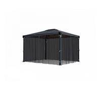 Palram Net Curtain set for Square Gazebo 3X (Gazebo Not Included) in Grey Palram Grey