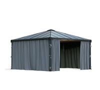 Palram Palermo Curtain Set Square Gazebo 4X (Gazebo Not Included) in Grey Palram Grey