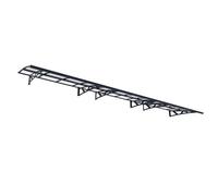 Palram Patio Cover Amsterdam Door Awning Canopy 6690 Clear - L670.5 cm - Grey Palram Grey