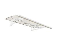 Palram Patio Cover Bordeaux Door Awning Canopy 2230 Clear - L223.5 cm - White Palram White