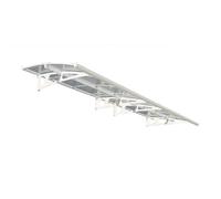 Palram Patio Cover Bordeaux Door Awning Canopy 4460 Clear - L447 cm - White Palram White