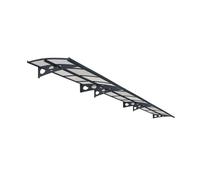 22â x 4â7 Palram Canopia Herald 6690 Grey Mist Large Door Canopy (6.71m x 1.39m)