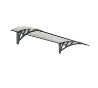 Palram Patio Cover Neo Door Awning Canopy 1350 Twinwall - L136.5 cm - Grey Palram Grey