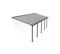 Palram Patio Cover Olympia 3 x 8.51 Clear - L860 x W300 x H305 cm - Grey Palram Grey