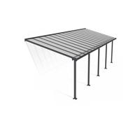 Palram Patio Cover Olympia 3 x 9.15 Clear - L924 x W300 x H305 cm - Grey Palram Grey