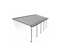 Palram 3x9.15m Sierra Veranda Patio Cover (Grey)