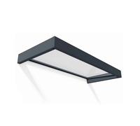 Palram Patio Cover Sophia Door Awning Canopy 2150 Clear - L215 x W95 x H17 cm in Grey Palram Grey