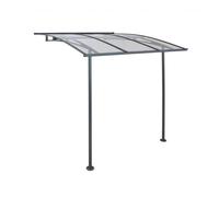 Palram Patio Cover Vega Door Awning Canopy 2000 Clear - Grey Palram Grey