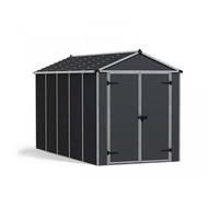 Palram Rubicon Shed 6 x 12 Dark - L378.6 x W185 x H217 cm - Dark Grey Palram Grey