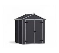 Palram Rubicon Shed 6X5 Dark, Polycarbonate, L154 x W185 x H217 cm, Dark Grey Palram Grey