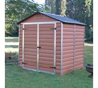 Palram Skylight Shed - Amber - W6ft x D5ft