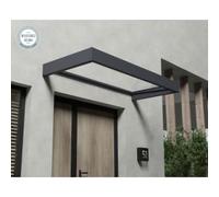 7â1 x 3â1 Palram Canopia Sophia 2150 Grey Clear Door Canopy (2.15m x 0.95m)